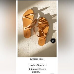 Carly Jean Los Angeles Rhodes Tan Sandals